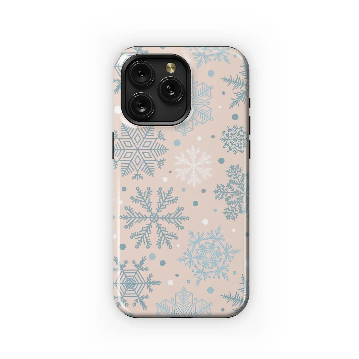 Elegant Frosty Winter Snowflakes Phone Case iPhone Samsung Cover Pixel 8107 - Image 1
