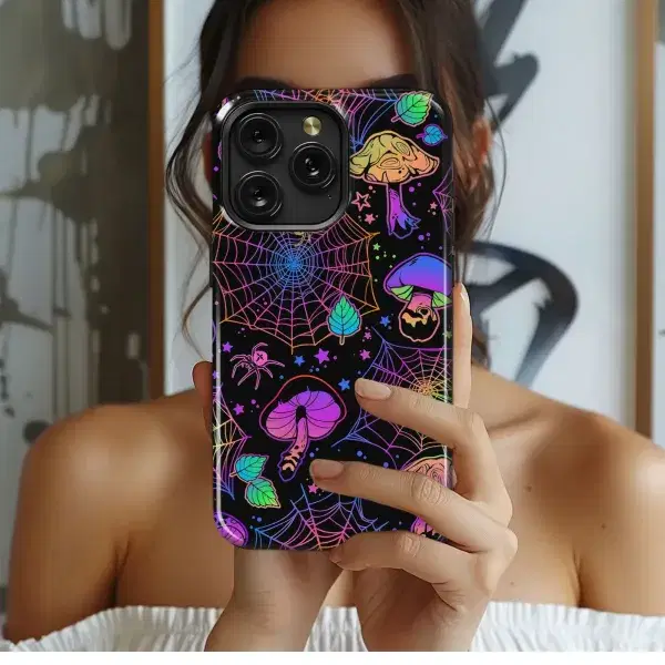 Elegant Green Floral Sketch Phone Case iPhone Samsung Cover Pixel 5265 - Image 1