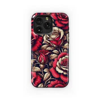 Elegant Red Rose Phone Case iPhone Samsung Cover Pixel 2737 - Image 1