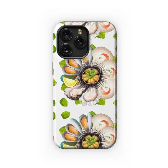 Elegant Seafood Floral Pattern Phone Case iPhone Samsung Cover Pixel 5421 - Image 1
