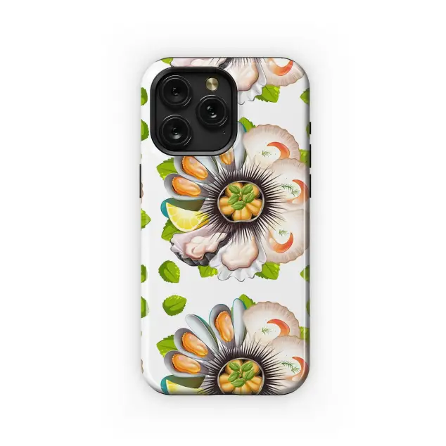 Elegant Seafood Floral Pattern Phone Case iPhone Samsung Cover Pixel 5421