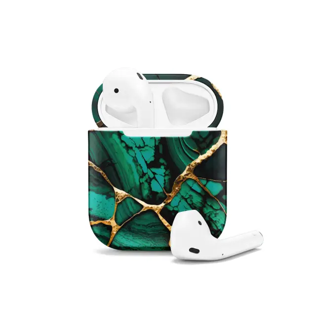 Emerald Green Marble AirPods Case AirPods Pro AirPods Pro 2 AirPods 3 AirPods 2 Glossy 1396