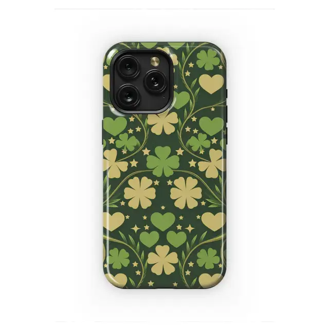 Emerald Isle Starry Clover Charm Phone Case iPhone Samsung Cover Pixel 7749