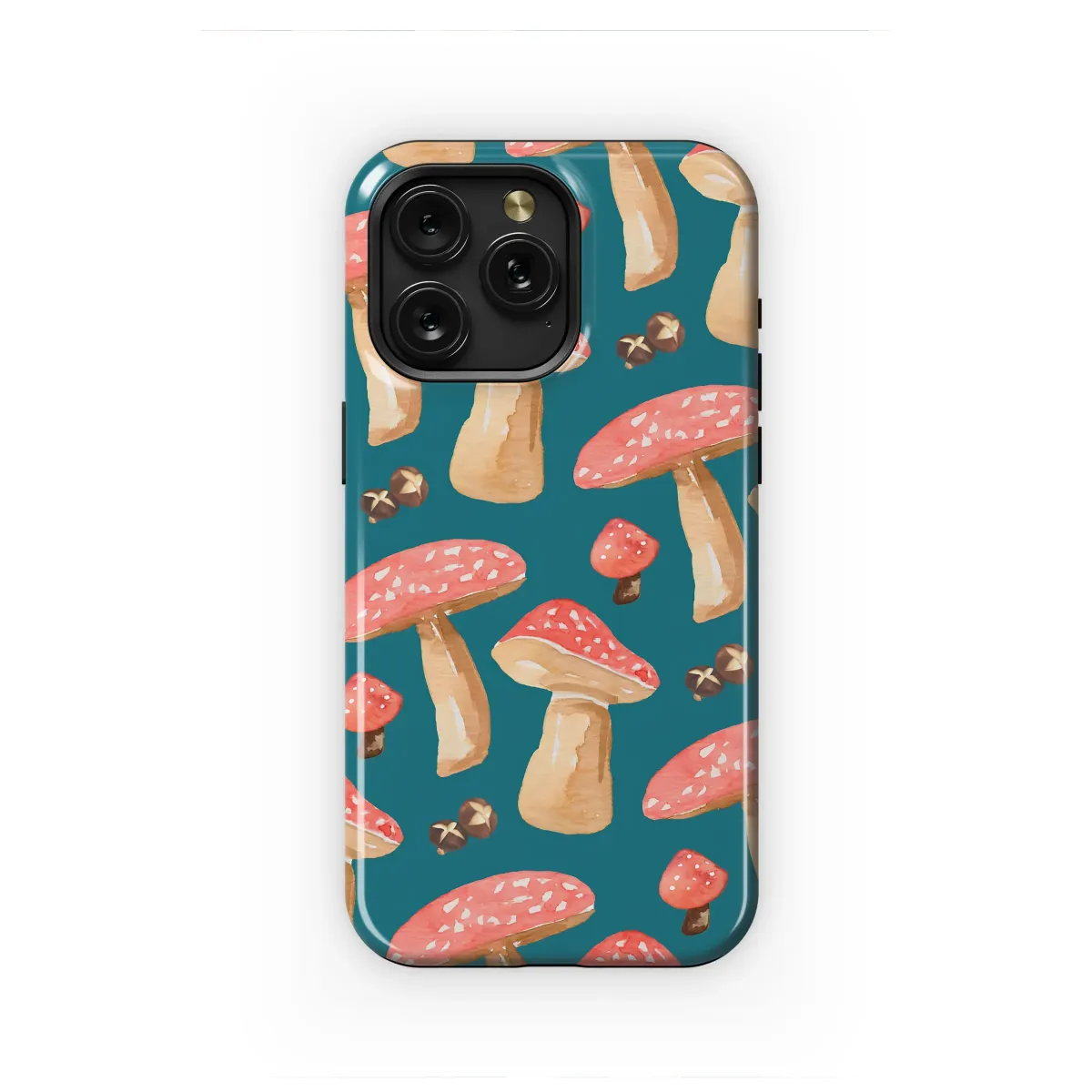 Enchanted Forest Mushroom Watercolor Art Phone Case iPhone Samsung Cover Pixel 7421 - Image 1