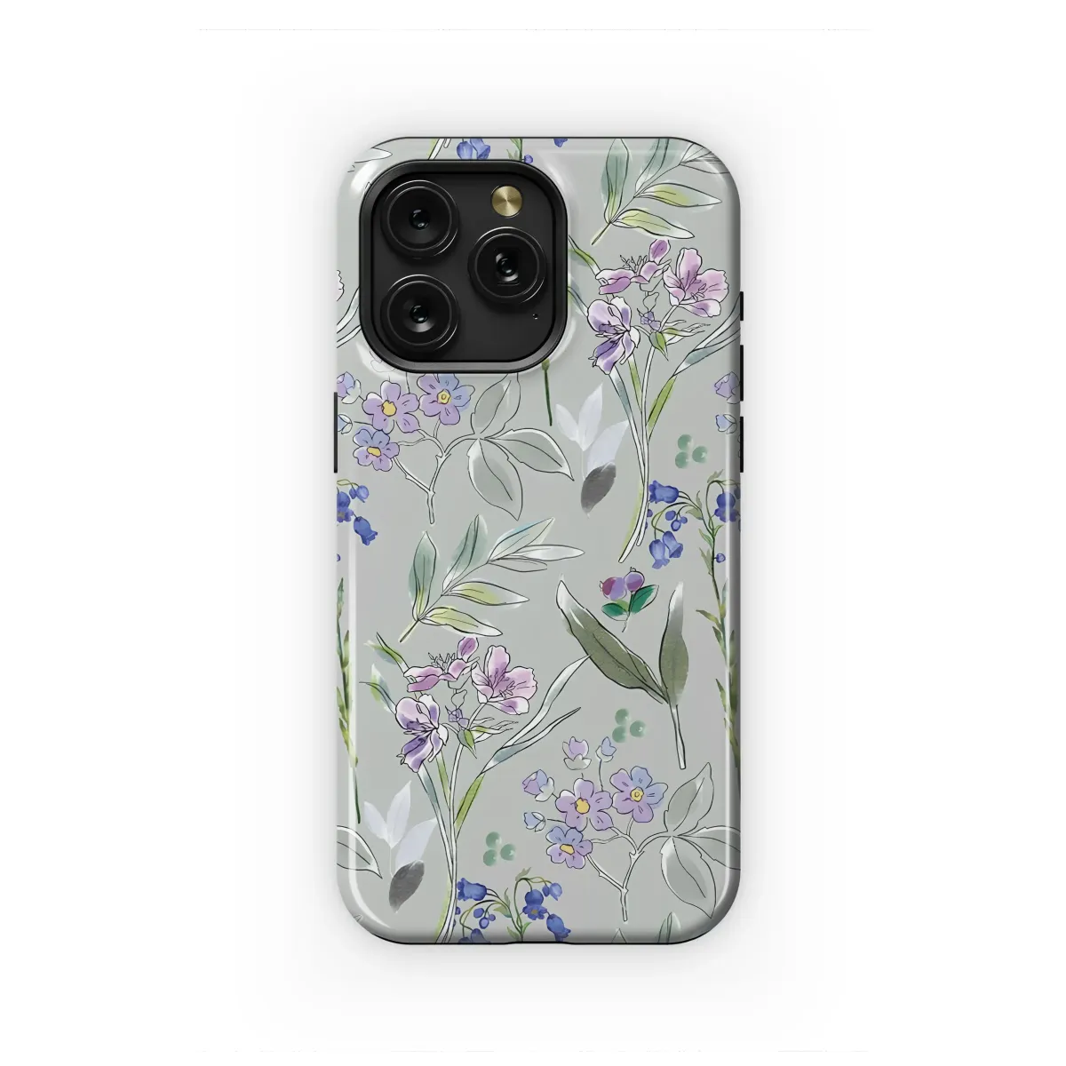 Enchanted Meadow Wildflower Watercolor Art Phone Case iPhone Samsung Cover Pixel 7113 - Image 1