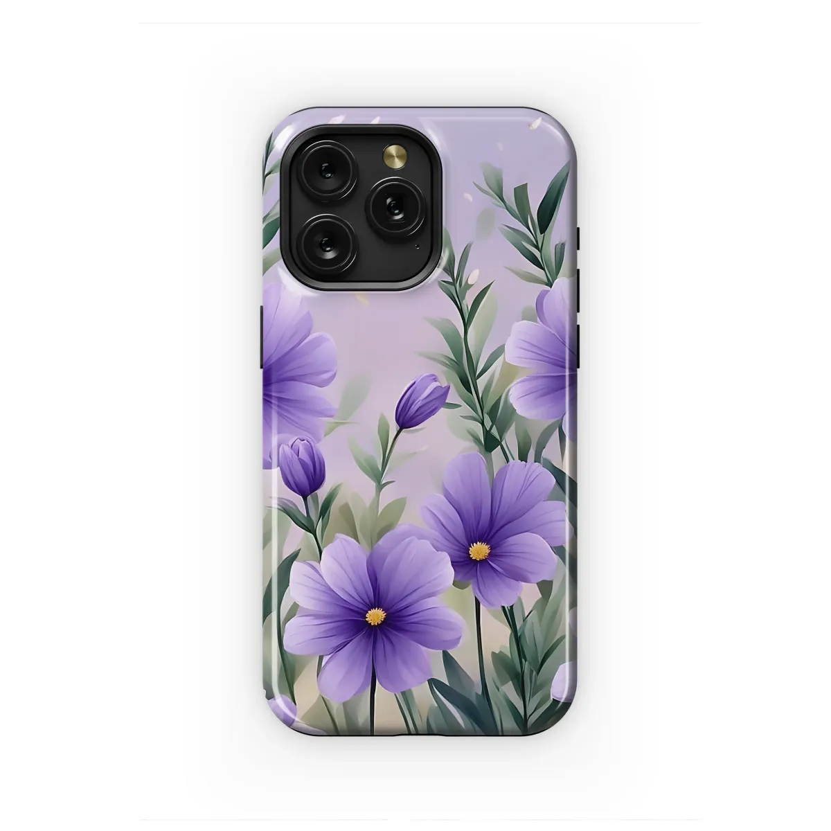 Ethereal Lavender Wildflower Meadow Art Phone Case iPhone Samsung Cover Pixel 7195 - Image 1