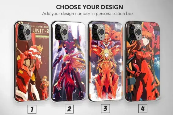 Evangelion Anime Phone Case Eva 02 - Image 1