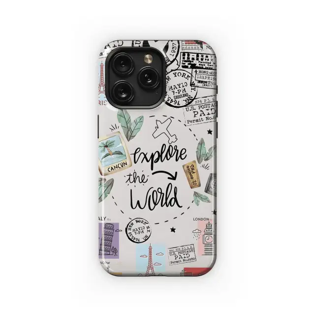 Explore the Globe Phone Case iPhone Samsung Cover Pixel 4464