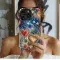 Expressionist Hearts and Stars Phone Case iPhone Samsung Cover Pixel 3452 - Image 2