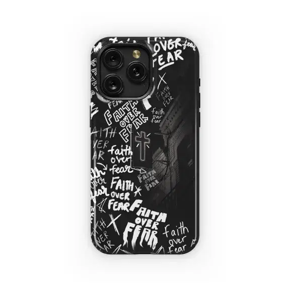 Faith Over Fear Pattern Phone Case iPhone Samsung Cover Pixel 5038 - Image 1