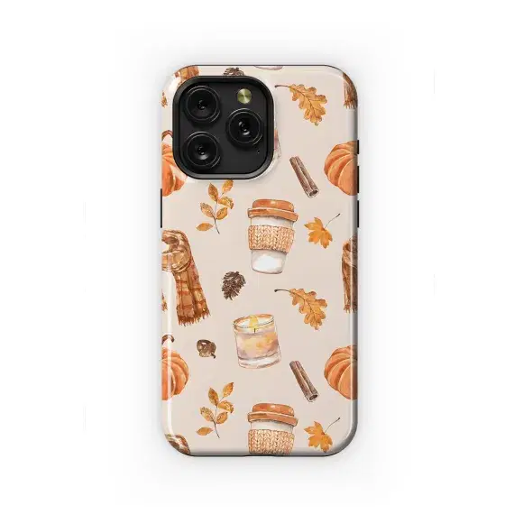 Fall Foliage Watercolor Pattern Phone Case iPhone Samsung Cover Pixel 2286 - Image 1