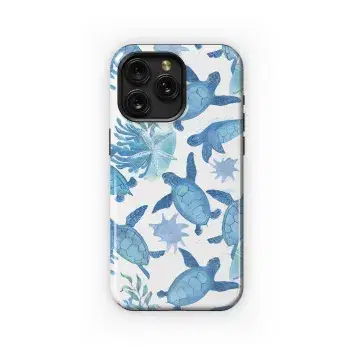 Family Of Turtles In The Mist Phone Case iPhone Samsung Cover Pixel 1799 - Image 1