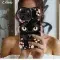Fantasy Black Cat Pink Paw Phone Case iPhone Samsung Cover Pixel 1739 - Image 2