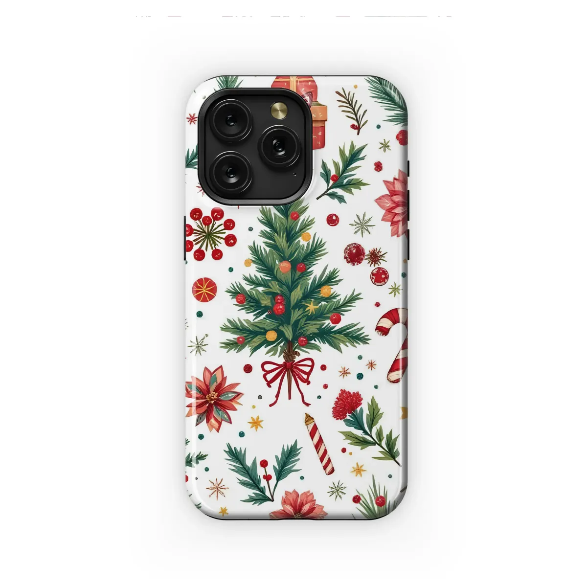 Festive Holiday Watercolor Medley Phone Case iPhone Samsung Cover Pixel 7991 - Image 1
