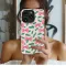 Festive Pink Bow and Pine Branch Holiday Pattern Phone Case Cover for iPhone 17 Pro Max 16 15 13 Samsung S25 S24 Pixel 8567 - Image 2