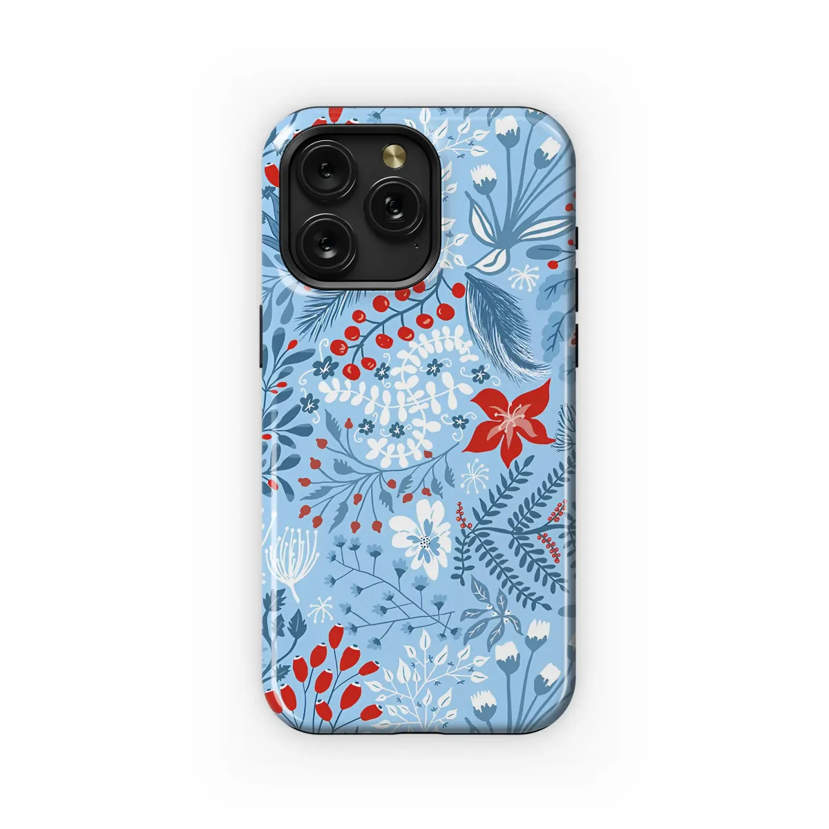 First Frost and Winter Berries Phone Case iPhone Samsung Cover Pixel 6926 - Image 1
