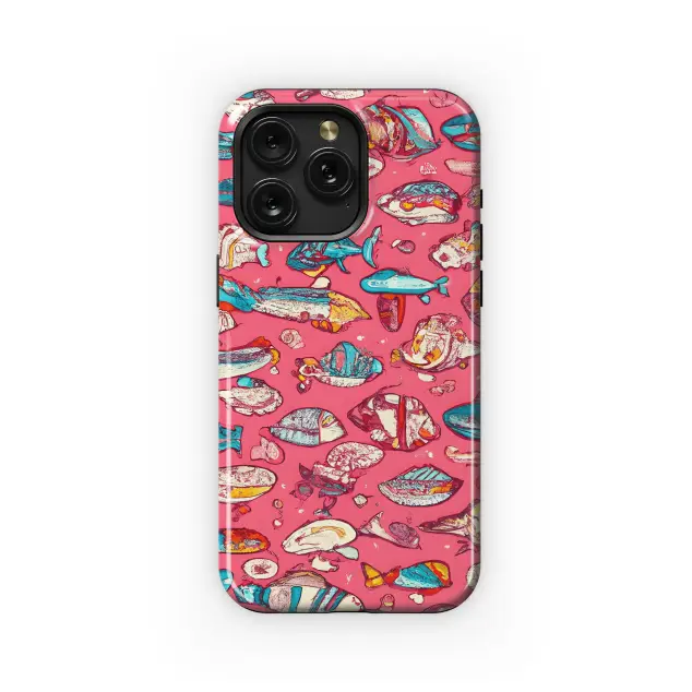 Fish Graphic Phone Case iPhone Samsung Cover Pixel 3405