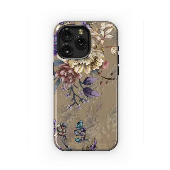 Floral 3D Design Kurti Saree Dupatta Phone Case iPhone Samsung Cover Pixel 2104 - Image 1