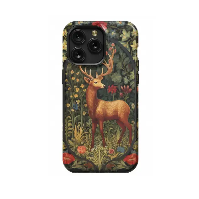 Floral Antelope Phone Case iPhone Samsung Cover Pixel 1236