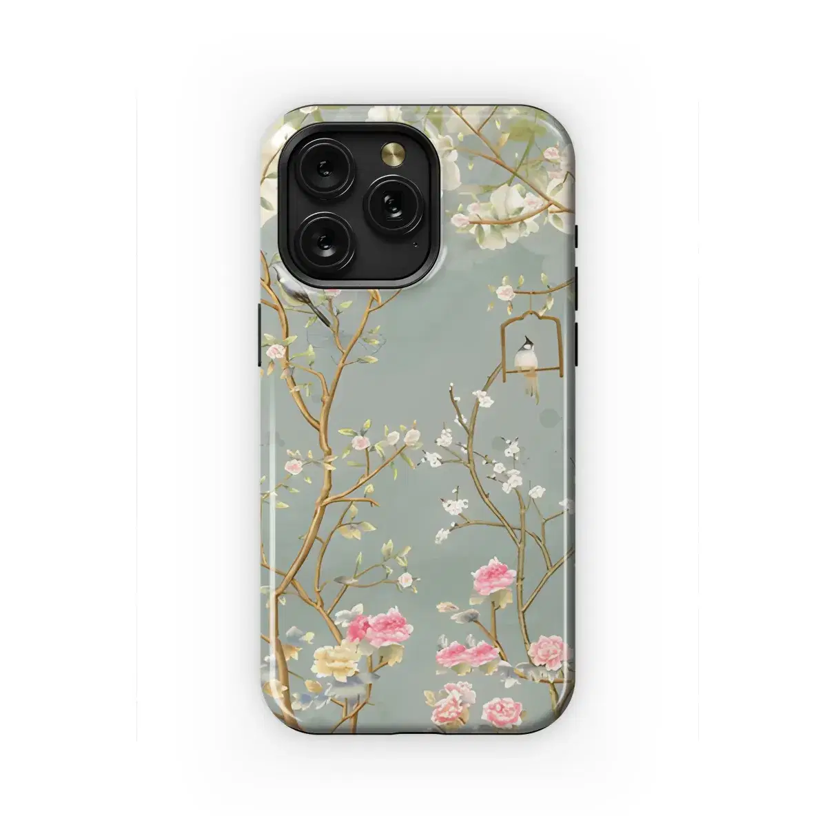 Floral Bird Phone Case iPhone Samsung Cover Pixel 2226 - Image 1