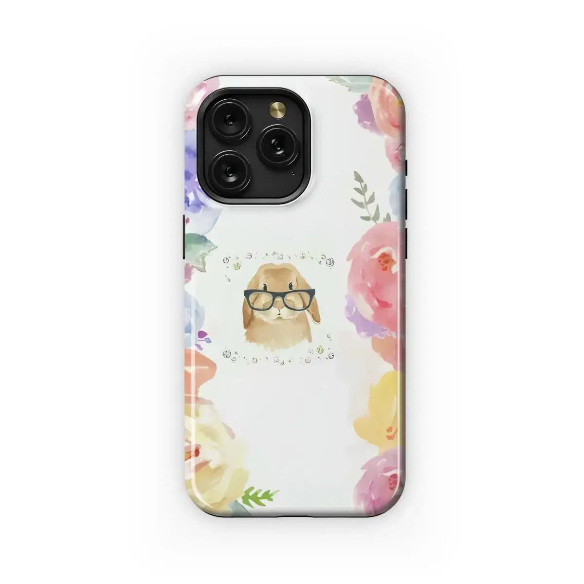 Floral Bunny Glasses
 Phone Case iPhone Samsung Cover Pixel 4725 - Image 1