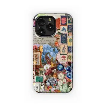 Floral Collage Dreamscape Phone Case iPhone Samsung Cover Pixel 4964 - Image 1