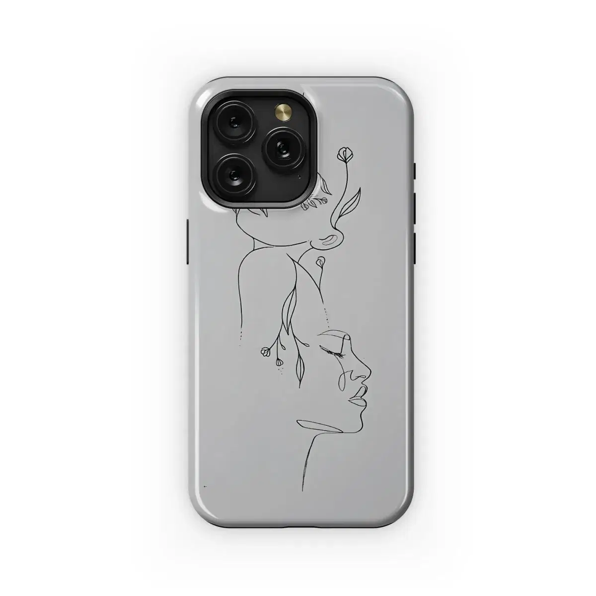 Floral Face Line Art
 Phone Case iPhone Samsung Cover Pixel 4763 - Image 1