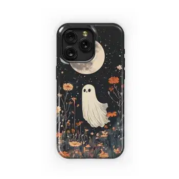 Floral Ghost, Moonlit Night Phone Case iPhone Samsung Cover Pixel 4859 - Image 1