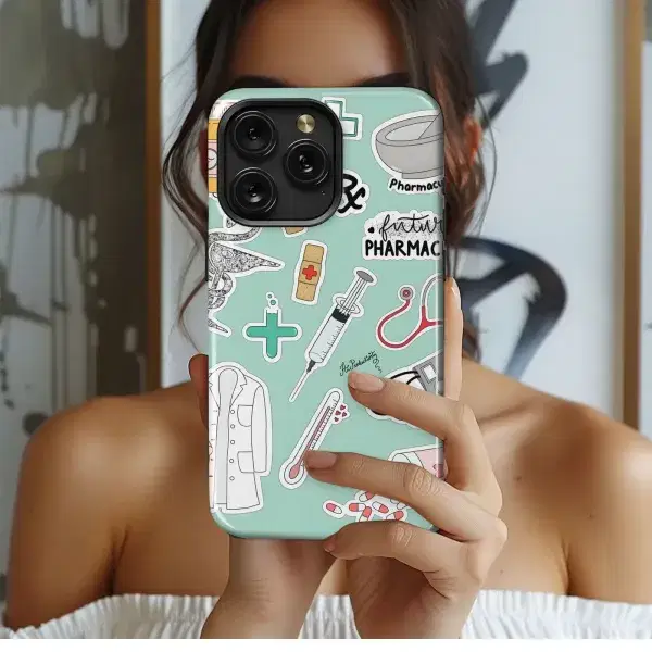 Floral Ghost, Moonlit Night Phone Case iPhone Samsung Cover Pixel 4859 - Image 1