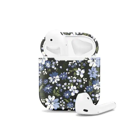 Floral Grey Seamless Pattern  AirPods Case AirPods Pro AirPods Pro 2 AirPods 3 AirPods 2 Glossy 2356 - Image 1