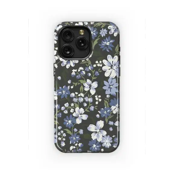 Floral Grey Seamless Pattern  Phone Case iPhone Samsung Cover Pixel 2356 - Image 1