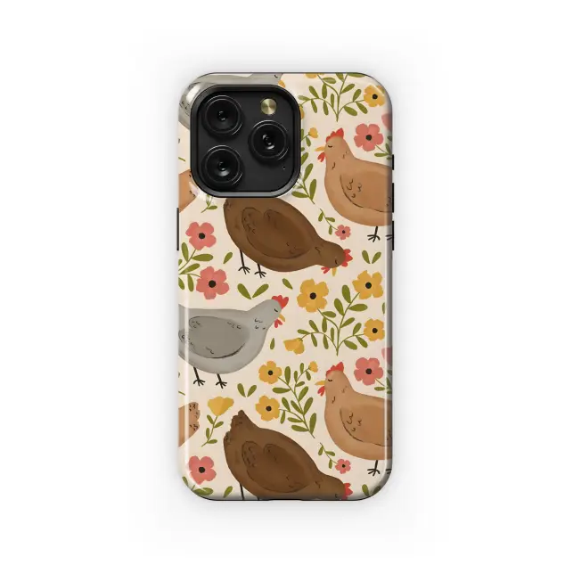 Floral Hen Pattern
 Phone Case iPhone Samsung Cover Pixel 4241