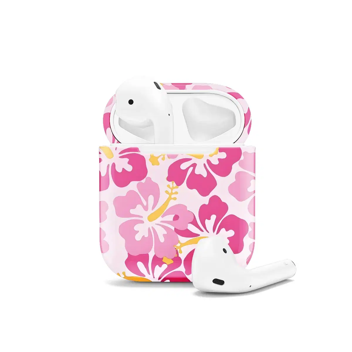 Floral Hibiscus AirPods Case AirPods Pro AirPods Pro 2 AirPods 3 AirPods 2 Glossy 1526 - Image 1