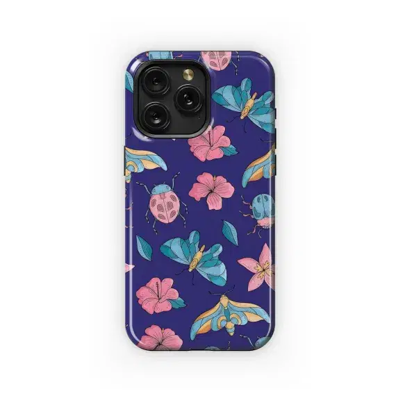 Floral Insect Garden Pattern Phone Case iPhone Samsung Cover Pixel 5209 - Image 1