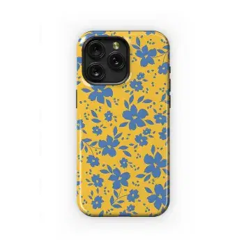 Floral Pattern Yellow  Phone Case iPhone Samsung Cover Pixel 2362 - Image 1