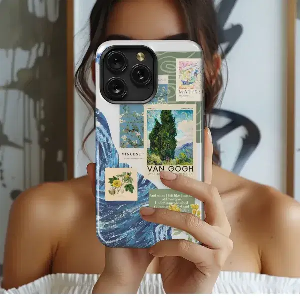 Floral Pink Dreamscape Phone Case iPhone Samsung Cover Pixel 4941 - Image 1