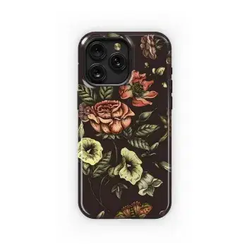 Floral Victorian Moth Phone Case iPhone Samsung Cover Pixel 3937 - Image 1