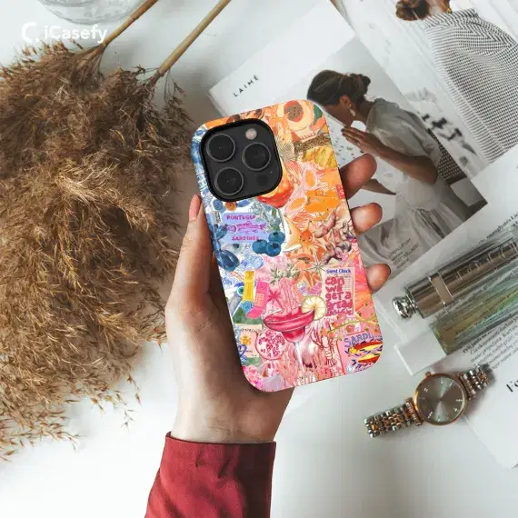 Flower Aesthetic Sea Summer Preppy Collage Phone Case iPhone Samsung Pixel & More 361 - Image 1