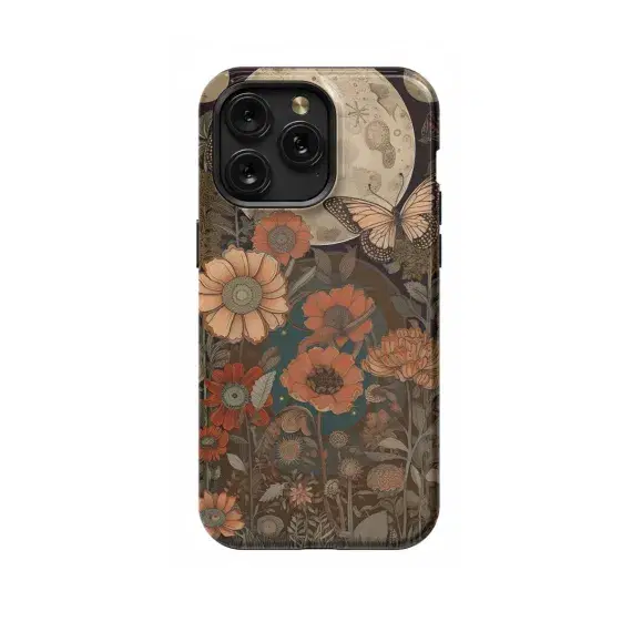 Flower and Butterfly Phone Case iPhone Samsung Pixel & More 507 - Image 1