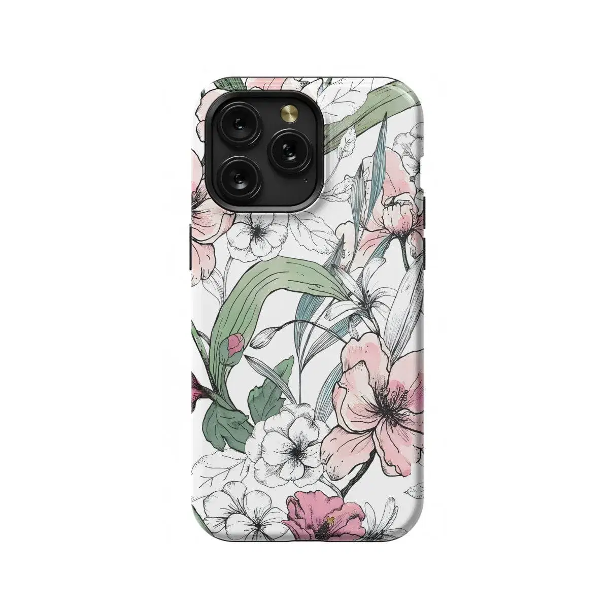 Flower Floral Watercolor  Phone Case iPhone Samsung Pixel & More #24 - Image 1