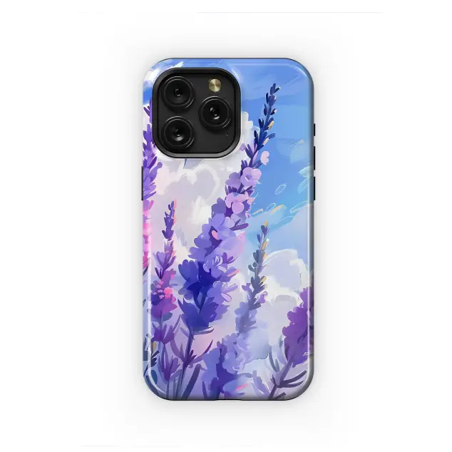 Flower Lavander Phone Case iPhone Samsung Cover Pixel 3718