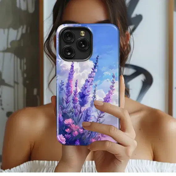 Flower Lavander Phone Case iPhone Samsung Cover Pixel 3718 - Image 1