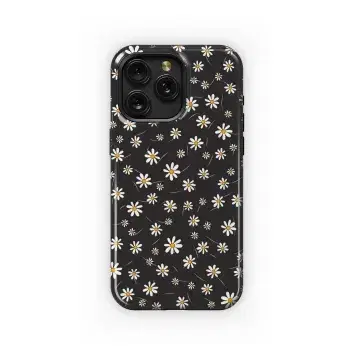 Flower on Black Phone Case iPhone Samsung Cover Pixel 3185 - Image 1