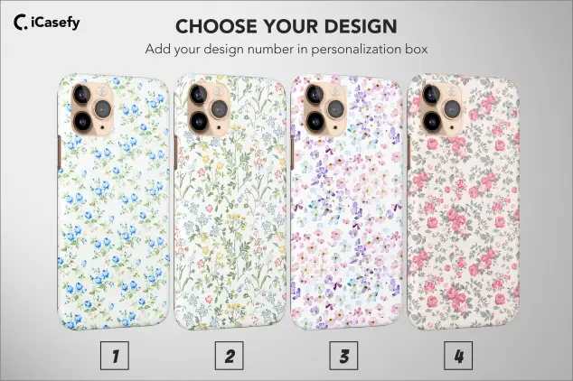 Flower Phone Case Floral Pattern Wild Flower Cover