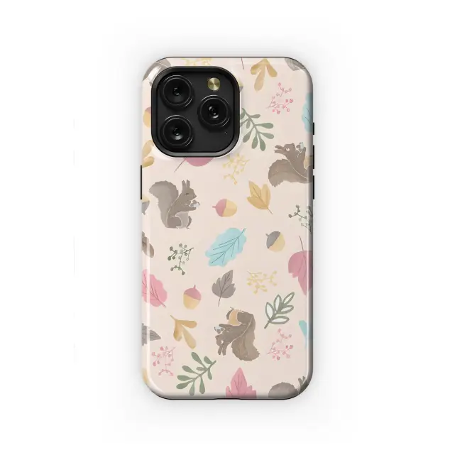 Forest Animals Seamless Pattern Illustration Phone Case iPhone Samsung Cover Pixel 2252