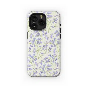 Forget-Me-Not Floral Print Phone Case iPhone Samsung Cover Pixel 5060 - Image 1
