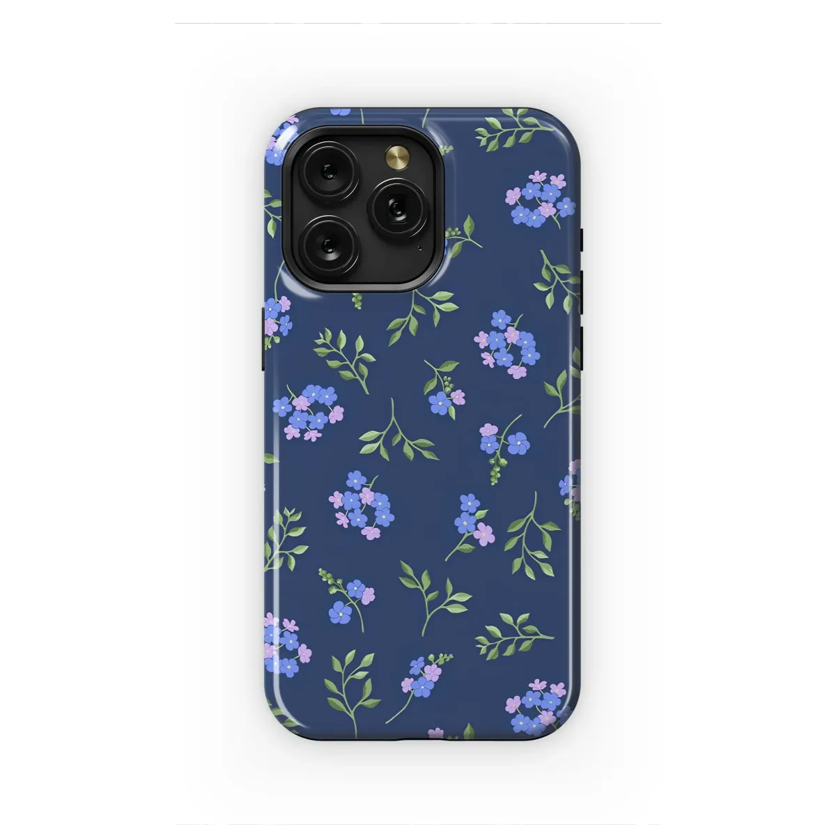 Forget-Me-Not Garden at Twilight Phone Case iPhone Samsung Cover Pixel 7315 - Image 1