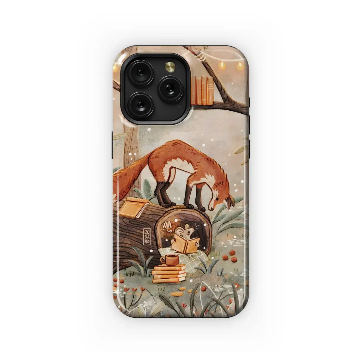 Fox Drawing Phone Case iPhone Samsung Cover Pixel 1720 - Image 1