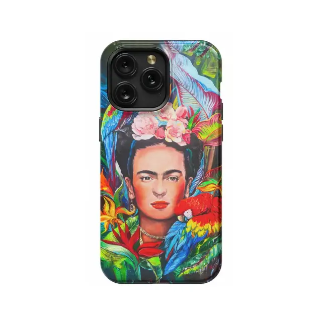 Frida Kahlo Tropical Portrait Feminism Surrealism Phone Case iPhone Samsung Pixel & More