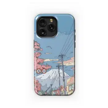 Fuji Blossom Road
 Phone Case iPhone Samsung Cover Pixel 4066 - Image 1